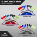 Mission Station 12 - Acrylic Darts Display - Black
