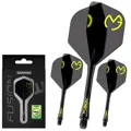 Winmau Flights Fusion MvG Design Black & Green No.2