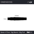 Red Dragon Softtip Darts Seren 4 Pure 20g