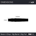 Red Dragon Softtip Darts Seren 4 Onyx 20g