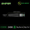 Winmau Softtip Darts Sniper Black 2 20g