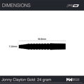Red Dragon Steeltip Darts Jonny Clayton Gold 24g