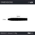 Red Dragon Steeltip Darts Artura Screamin' Green 26g