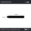 Red Dragon Steeltip Darts Razor Edge Elite 26g