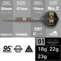 Target Steeltip Darts Stephen Bunting 95K 23g