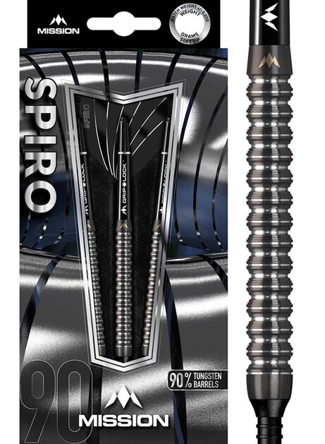 Mission Darts 90% Tungsten M1 Spiro Steel Tip
