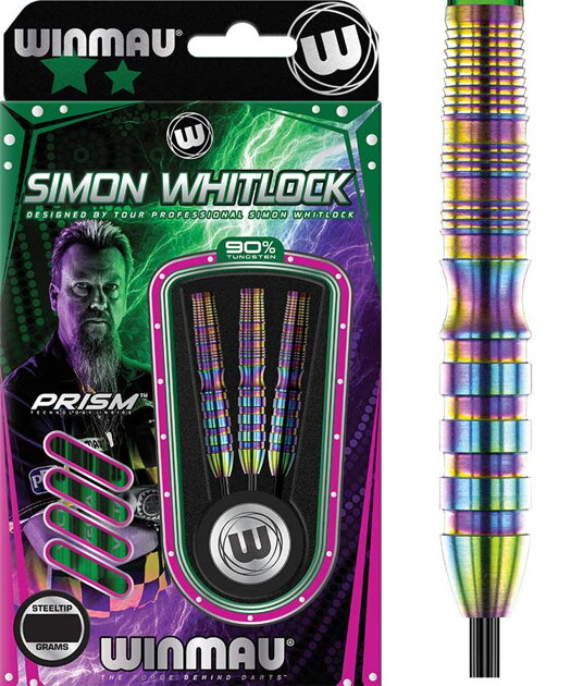 WINMAU Prism Simon Whitlock Darts - 90% Tungsten, 24g, 2025 Edition