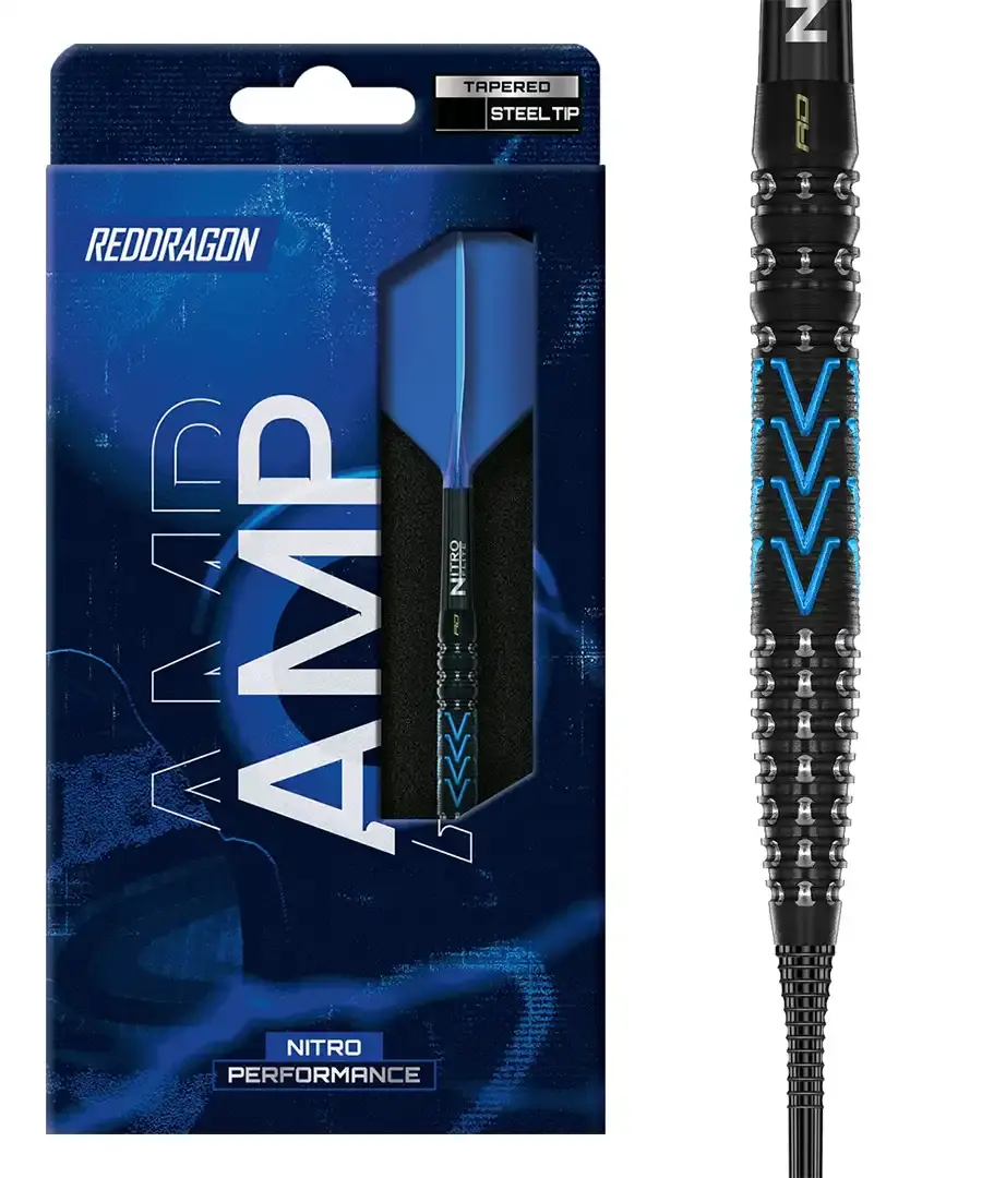 Red Dragon AMP Tapered Barrel steel tip darts 21g