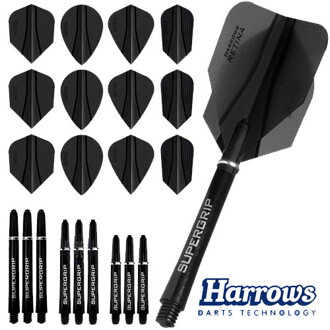 Harrows Retina X Flight and Shaft Combo Kit Black