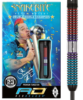 Red Dragon Steeltip Darts Peter Wright Snakebite Spirit 23g