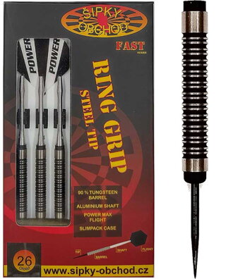 Ruthless Steeltip Darts Ring Grip 1 Fast 26g