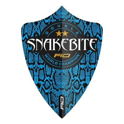 Red Dragon Flights Snakebite Hardcore Ionic Blue logo Freestyle DWC