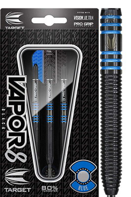 Target Steeltip Darts Vapor8 Black 22g Blue 