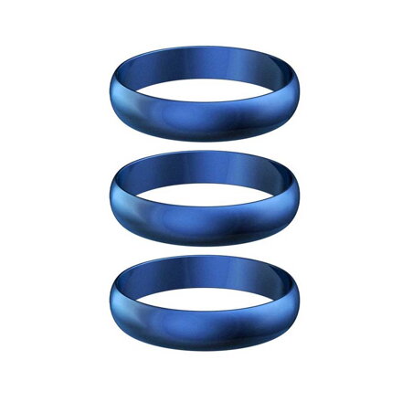 Harrows Supergrip Rings Blue 3 pcs
