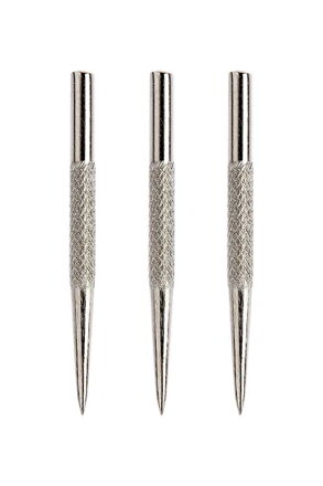 Winmau hroty steelové Silver Knurled 32 mm