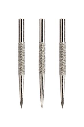 Winmau hroty steelové Silver Knurled 32 mm