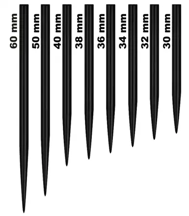 Mission Steel Tips Black