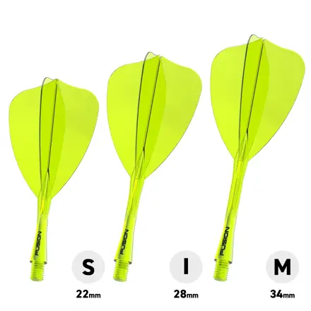 Winmau Flights Fusion Arrow Yellow