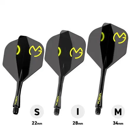 Winmau Flights Fusion MvG Design Black & Green No.2