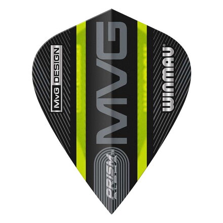 Winmau Flights Prism Alpha MVG Black & Green Kite