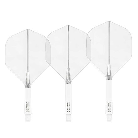 Red Dragon Flights Nitro Flite White & Clear Red Dragon Flights Nitro Flite White & Clear