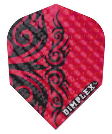 Harrows Flights Dimplex Tribal Red No.6