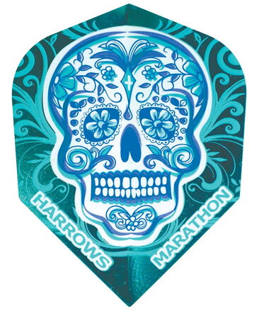 Harrows Flights Marathon Candy Skull No.6