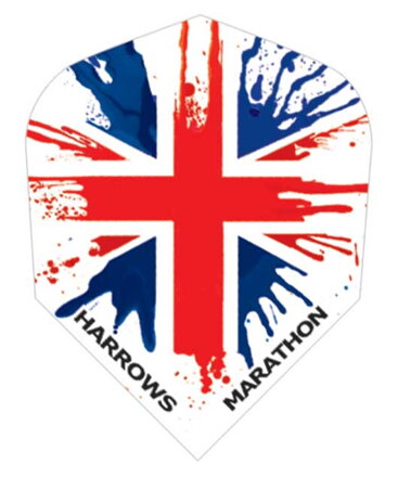 Harrows Flights Marathon Union Jack Paint Splat No.6
