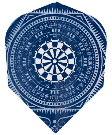 Harrows Flights Quadro Blue Dartboard No.6