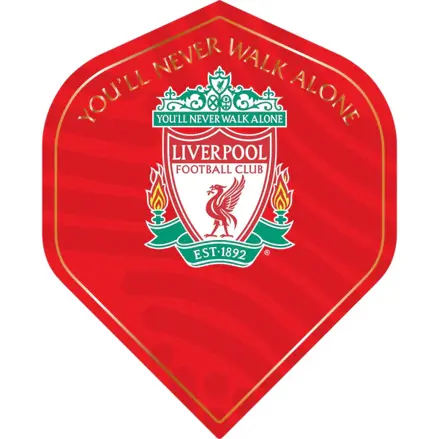 Liverpool FC Dart Flights Official Licensed No.2 F1 Red YNWA Crest
