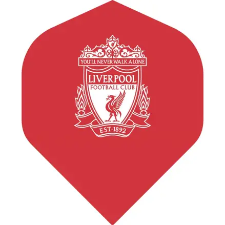 Liverpool FC Dart Flights Official Licensed No.2 Red Crest