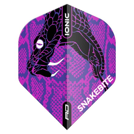 Red Dragon Flights Peter Wright Snakebite Ionic Snake Head Purple