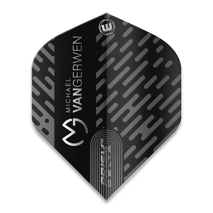 Winmau Flights Prism Delta MvG Black & Grey Winmau Flights Prism Delta MvG Black & Grey