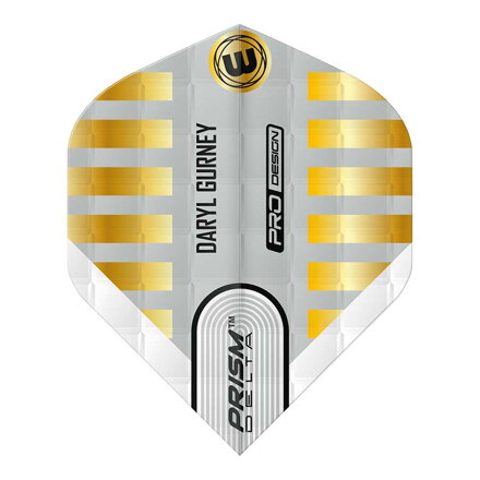 Winmau Flights Daryl Gurney White & Gold Embossed Flight