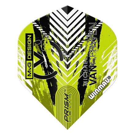 Winmau Flights Prism Delta MVG Green & Black Chevron