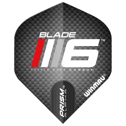 Winmau Flights Blade 6 Prism Alpha Black & Red