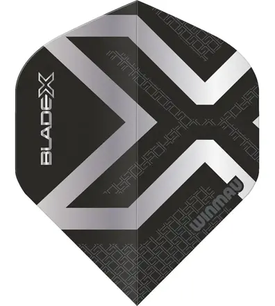 Winmau Flights Blade X Metallic Black & Silver