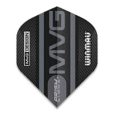 Winmau Flights Prism Alpha MvG 2021 Black & Grey Winmau Flights Prism Alpha MvG 2021 Black & Grey