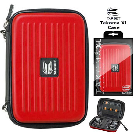 Target Dart Case na šipky TAKOMA XL Wallet Red