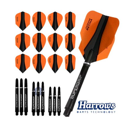 Harrows Retina X Flight and Shaft Combo Kit Ogange