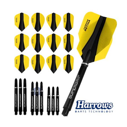 Harrows Retina X Flight and Shaft Combo Kit Yellow