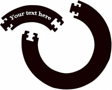 Personalised Bulls Guard 4-piece Surround | Text | 1-Color