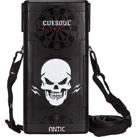 Cuesoul Dart Case Antie Printed Skull Black