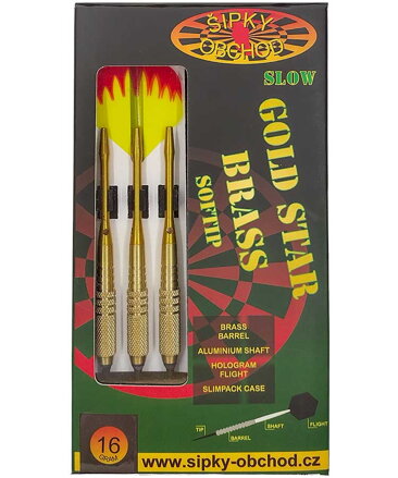 Ruthless Softtip Darts Gold Star 2 Slow 16g