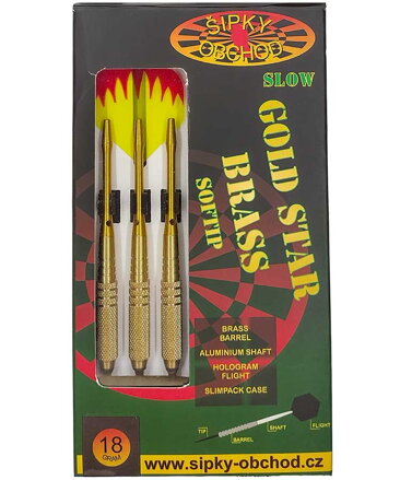 Ruthless Softtip Darts Gold Star 2 Slow 18g