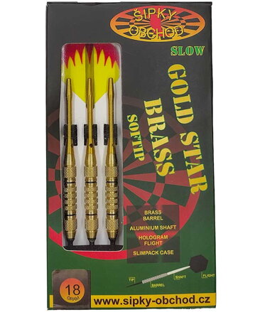 Ruthless Softtip Darts Gold Star 5 Slow 18g