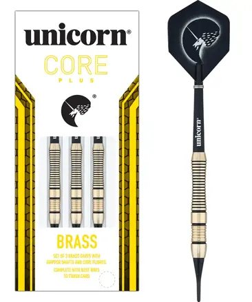 Unicorn Softtip Darts Core Plus Brass Style 2 18g