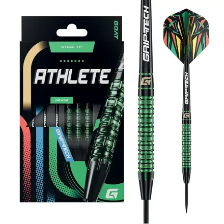Goat Steeltip Darts Athlete Brass Green 10g