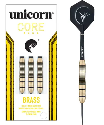 Unicorn Steeltip Darts Core Plus Brass Style 2 26g