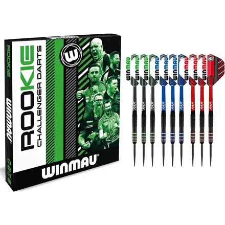 Winmau Steeltip Darts Rookie Brass Muti Pack 20g
